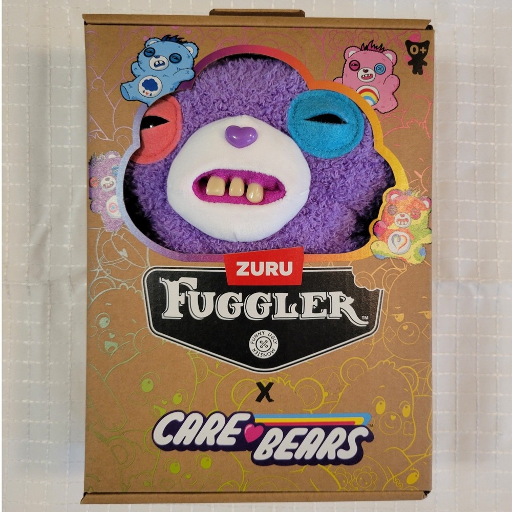 Zuru Fuggler x Care Bears Purple Monster Plush Funny Ugly Monster New in Box